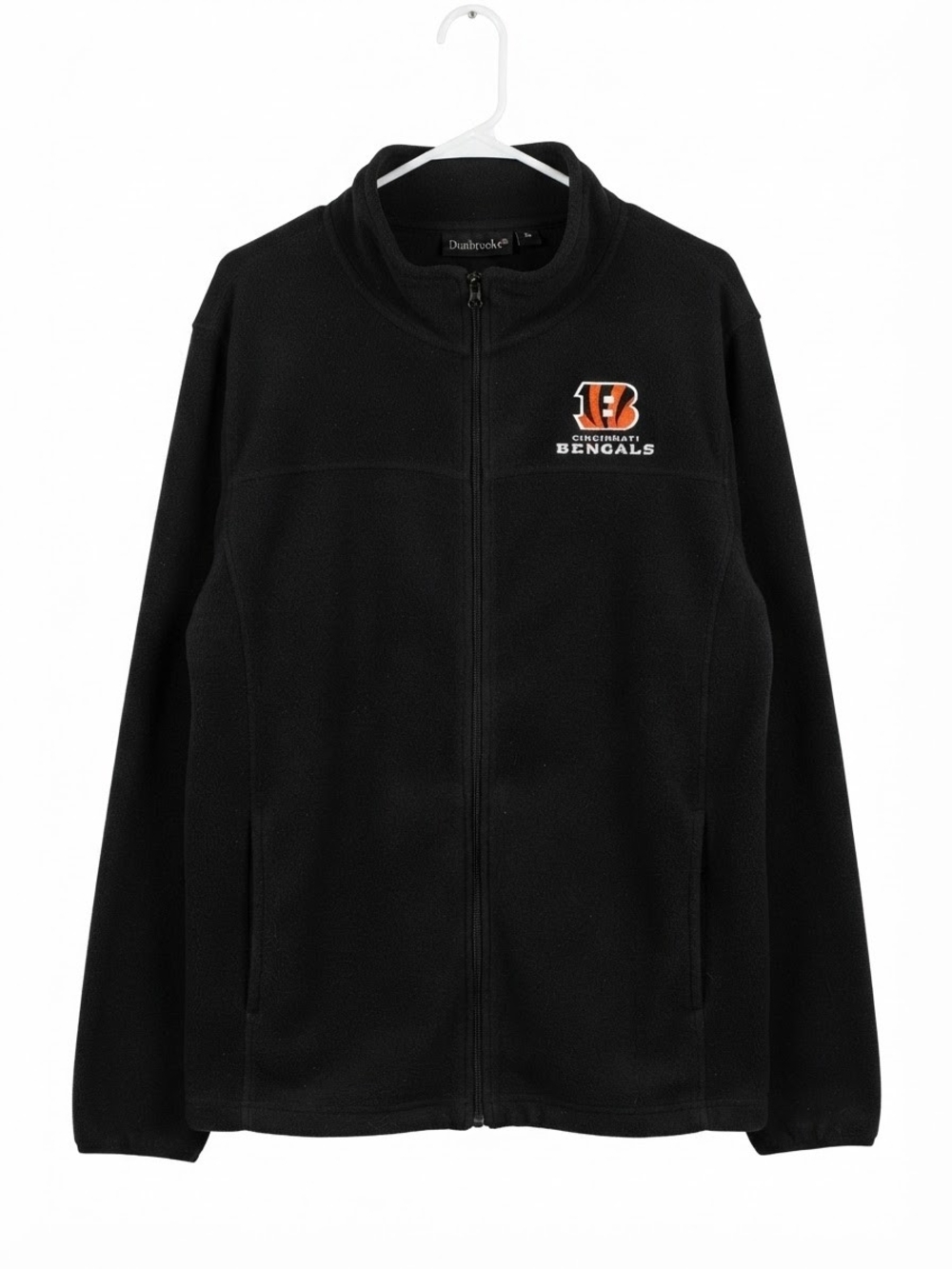 Dunbrooke Cincinnati Bengals Full Zip Fleece Jacket Black Mens XL NFL Football